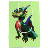 ドラゴンカラフルアート ミディアムペーパーバッグ (裏面)