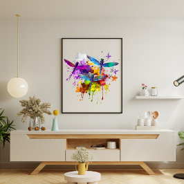 ドラゴンカラフルハエのポスター ポスター