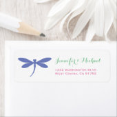 ドラゴンカラフルフライ差出人住所ラベルテンプレート ラベル (インサイチュ)