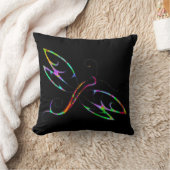 ドラゴンカラフルフライ装飾用クッション クッション (ブランケット)