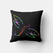 ドラゴンカラフルフライ装飾用クッション クッション (裏面)