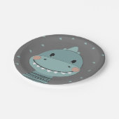 ドラゴンカワイカートカートキッズ男の赤ちゃん ペーパープレート (アングル)