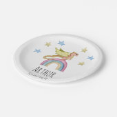 ドラゴンカワイキャッスルマジカル中世誕生日 ペーパープレート (アングル)