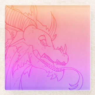 ドラゴンガラスのコースター ガラスコースター