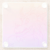 ドラゴンガラスのコースター ガラスコースター (裏面)