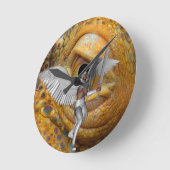 ドラゴンガーディアン ラウンド壁時計 (傾斜)