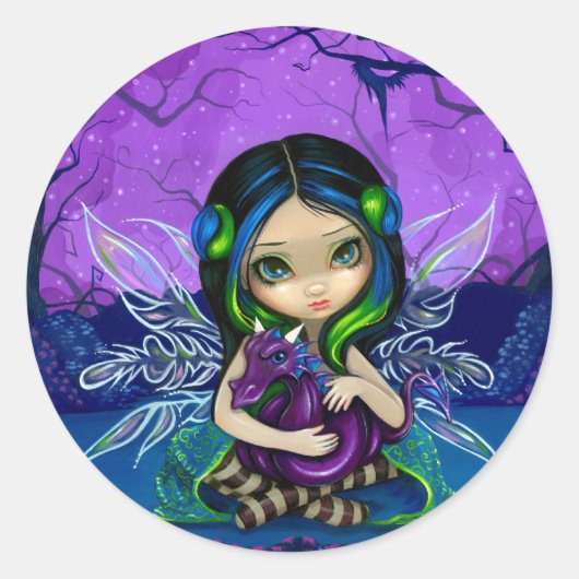 「ドラゴンガーデンII」ステッカー ラウンドシール (正面)