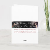 ドラゴンガールゴシックファンタジーアートバイモリー・ハリソン カード (裏面)