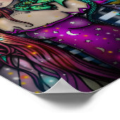 ドラゴンガールファンタジーアートバイモリーハリソン ポスター (角)