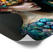 ドラゴンガールファンタジーアートポスター ポスター (角)