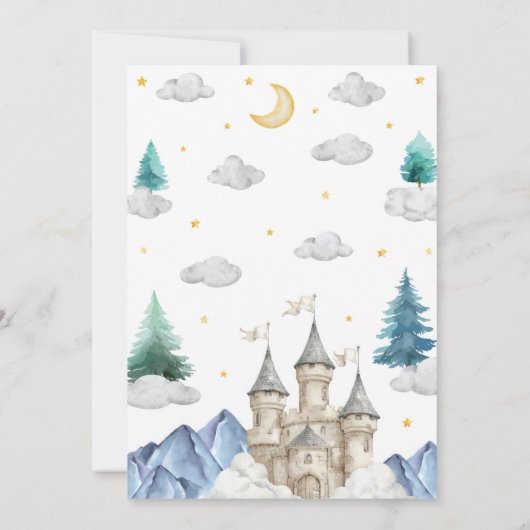 ドラゴンキッズの誕生日パーティーのお呼び 招待状 (裏面)