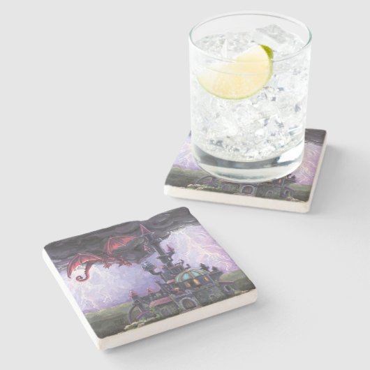 ドラゴンキャッスル ストーンコースター (横)
