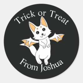 ドラゴンキャットのハロウィントリックオアトリートバッグ ラウンドシール