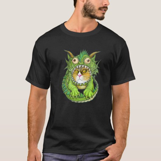 ドラゴンキャットモルガナバイミスケル Tシャツ (正面)