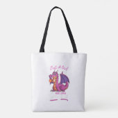 ドラゴンギを愛する女おもしろいの子たち トートバッグ (裏面)