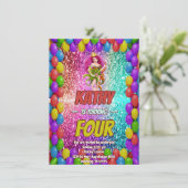 ドラゴンクイーンファンタジーミッドレ王室のベル魔法誕生日 招待状 (スタンド正面)