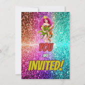 ドラゴンクイーンファンタジーミッドレ王室のベル魔法誕生日 招待状 (裏面)