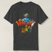 ドラゴンクエストのモンスターとヒーロー Tシャツ (デザイン正面)