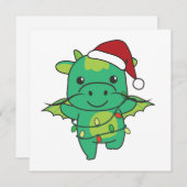 ドラゴンクリスマスウィンターアニマルズドラゴン シーズンカード (正面/裏面)