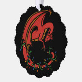 ドラゴンクリスマス オーナメントカード (左)