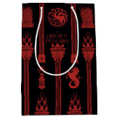 ドラゴンクレストパターンの家 ミディアムペーパーバッグ (正面)