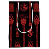 ドラゴンクレストパターンの家 ミディアムペーパーバッグ (裏面)