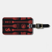 ドラゴンクレストパターンの家 ラゲッジタグ (正面横)