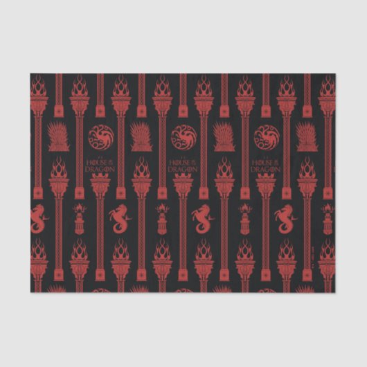ドラゴンクレストパターンの家 薄葉紙 (正面)