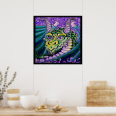 ドラゴンクローズアップのポスター ポスター (キッチン)