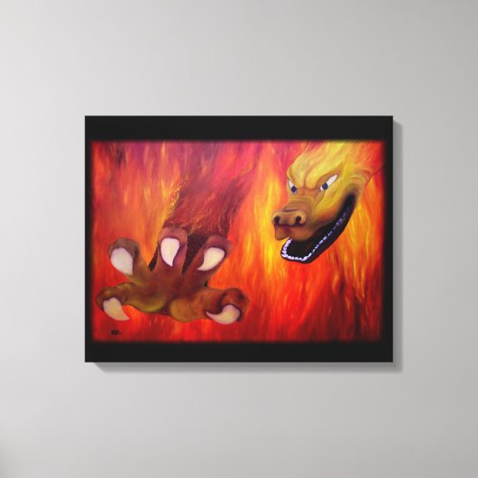 ドラゴンクロー – Red Dragon キャンバスプリント (正面)