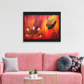ドラゴンクロー – Red Dragon キャンバスプリント (インサイチュ (リビング))