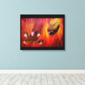 ドラゴンクロー – Red Dragon キャンバスプリント (インサイチュ (ウッドフロア))