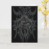ドラゴングリーティングカード カード (黄色い花)