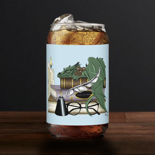 ドラゴングリーンの眠る本 ガラス缶