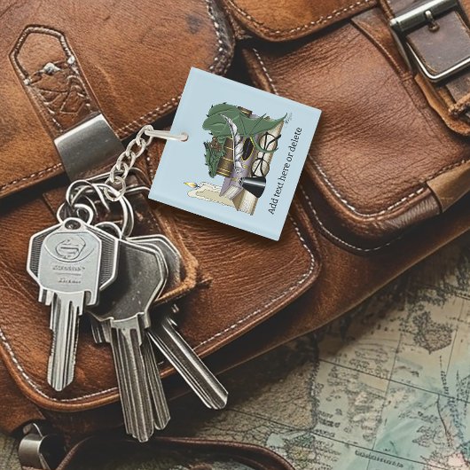 ドラゴングリーンの眠る本 キーホルダー