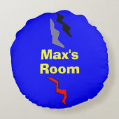 ドラゴングリーン宇宙船スターズキッズ ラウンドクッション (裏面)