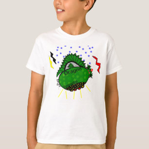 ドラゴングリーン宇宙船スターズ稲妻ボルト Tシャツ