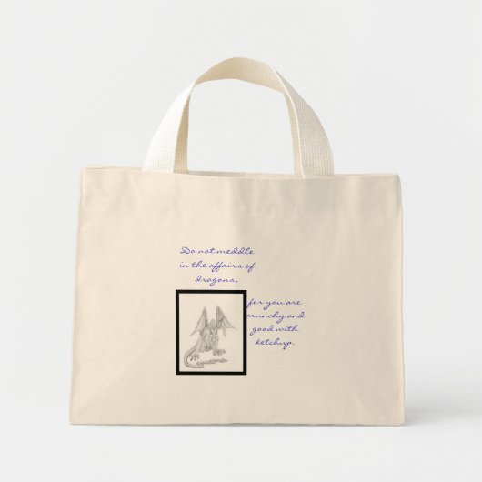 ドラゴンケチャップ ミニトートバッグ (正面)