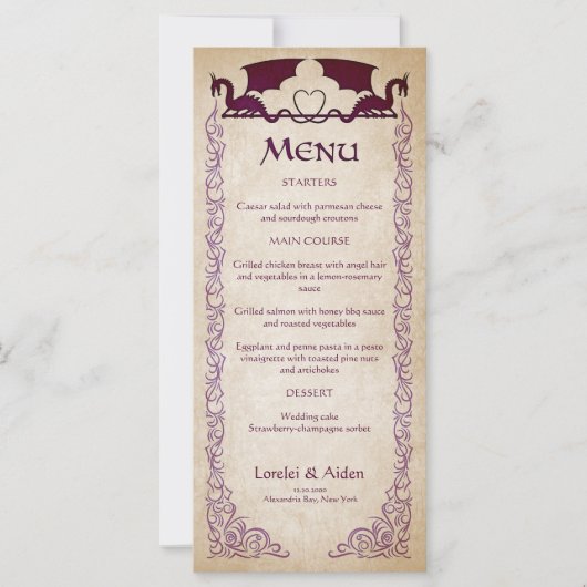 ドラゴンゲーマーファンタジーメニュー (正面)