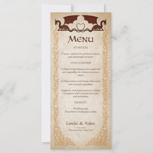 ドラゴンゲーマーファンタジーメニュー (正面)