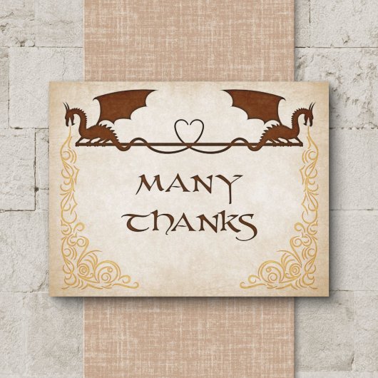 ドラゴンゲーマーファンタジー サンキューカード