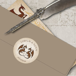 ドラゴンゲーマーファンタジー ラウンドシール