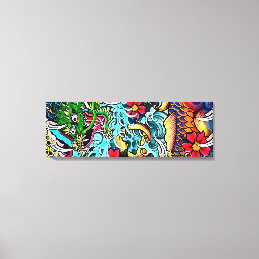 ドラゴンコイ キャンバスプリント (正面)