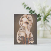 ドラゴンゴシック様式の妖精ファンタジー絵葉書 ポストカード (スタンド正面)