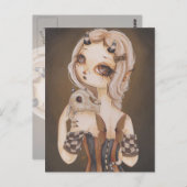 ドラゴンゴシック様式の妖精ファンタジー絵葉書 ポストカード (正面/裏面)