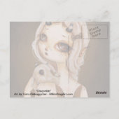 ドラゴンゴシック様式の妖精ファンタジー絵葉書 ポストカード (裏面)