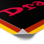 ドラゴンサイン編集文字 ポスター (角)