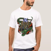 ドラゴンサムライと鬼面 Tシャツ (正面)