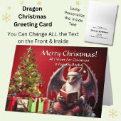 ドラゴンサン読タの本メリークリスマス カード