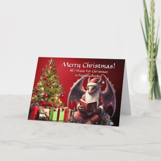 ドラゴンサン読タの本メリークリスマス カード (正面)